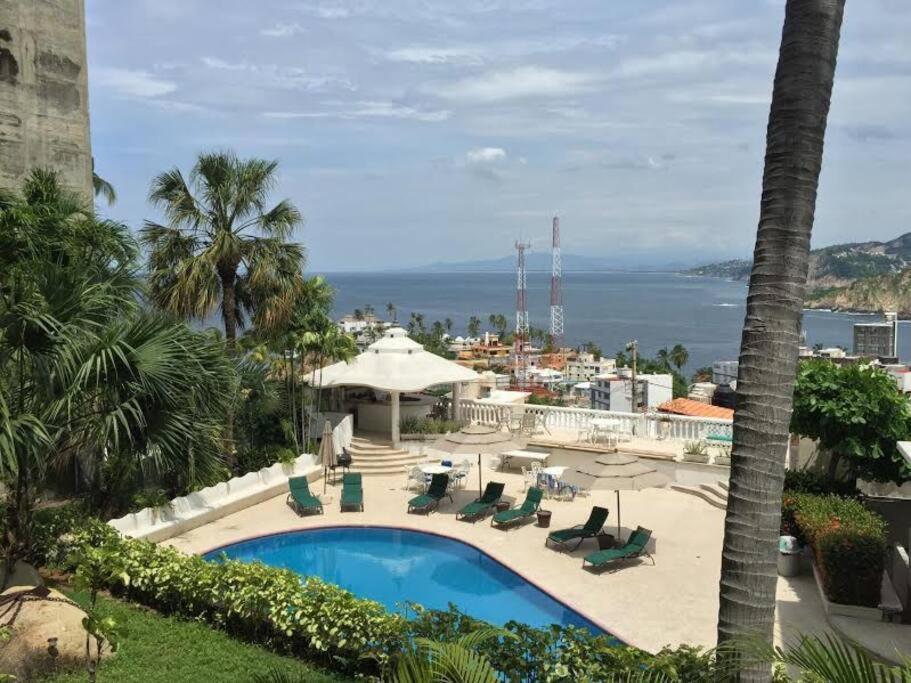 Villa Palmitas Acogedor Departamento Nivel Piscina Gigante Jardines Acapulco Zewnętrze zdjęcie