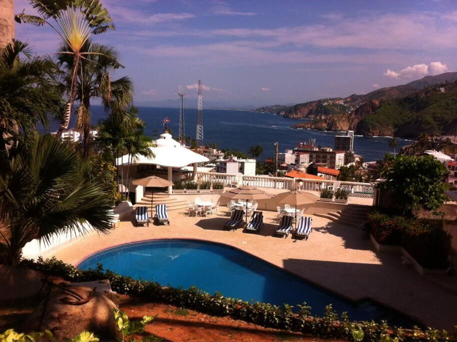 Villa Palmitas Acogedor Departamento Nivel Piscina Gigante Jardines Acapulco Zewnętrze zdjęcie