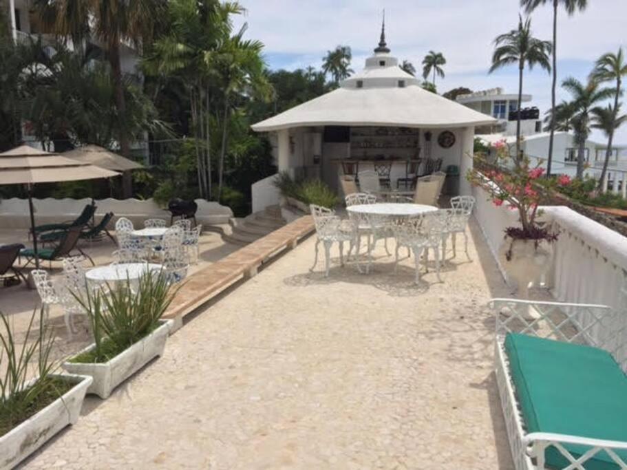 Villa Palmitas Acogedor Departamento Nivel Piscina Gigante Jardines Acapulco Zewnętrze zdjęcie